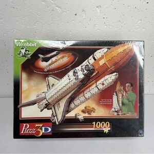 Vintage 2002 Wrebbit 3D Puzzle Atlantis Space Shuttle New Sealed Box 12+up